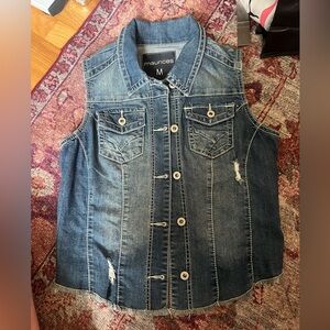 Maurice’s Denim Vest - lightly distressed